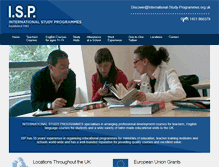 Tablet Screenshot of international-study-programmes.org.uk
